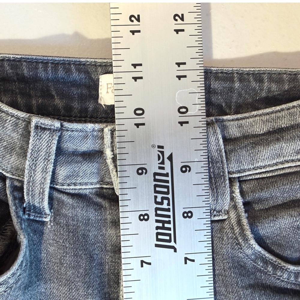 Favorite Daughter Seattle‎ Grey The Erin High Rise Straight Leg Jeans Size 24 - Picture 7 of 10
